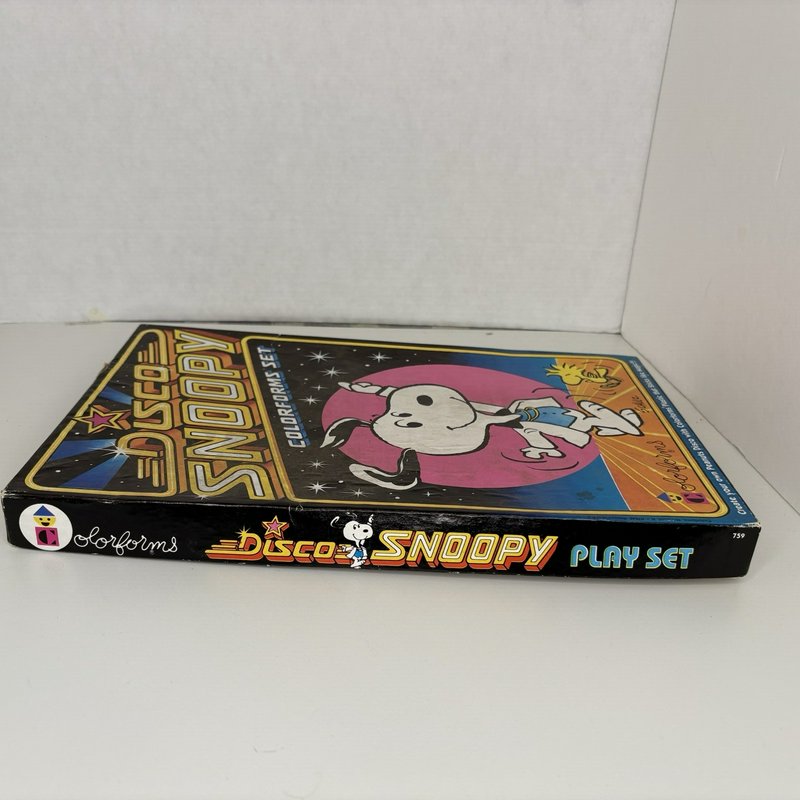 1978 Colorforms Disco Snoopy Play Set Peanuts Vintage Complete Scene Board