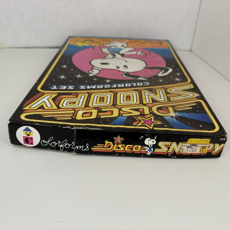 1978 Colorforms Disco Snoopy Play Set Peanuts Vintage Complete Scene Board