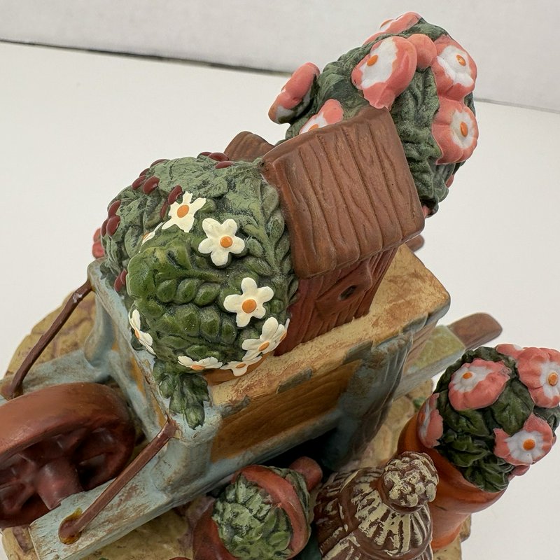 Rebecca Carter Garden Wall Cap Candle Jar Lid Topper 81-6571 2001 Fits 3”