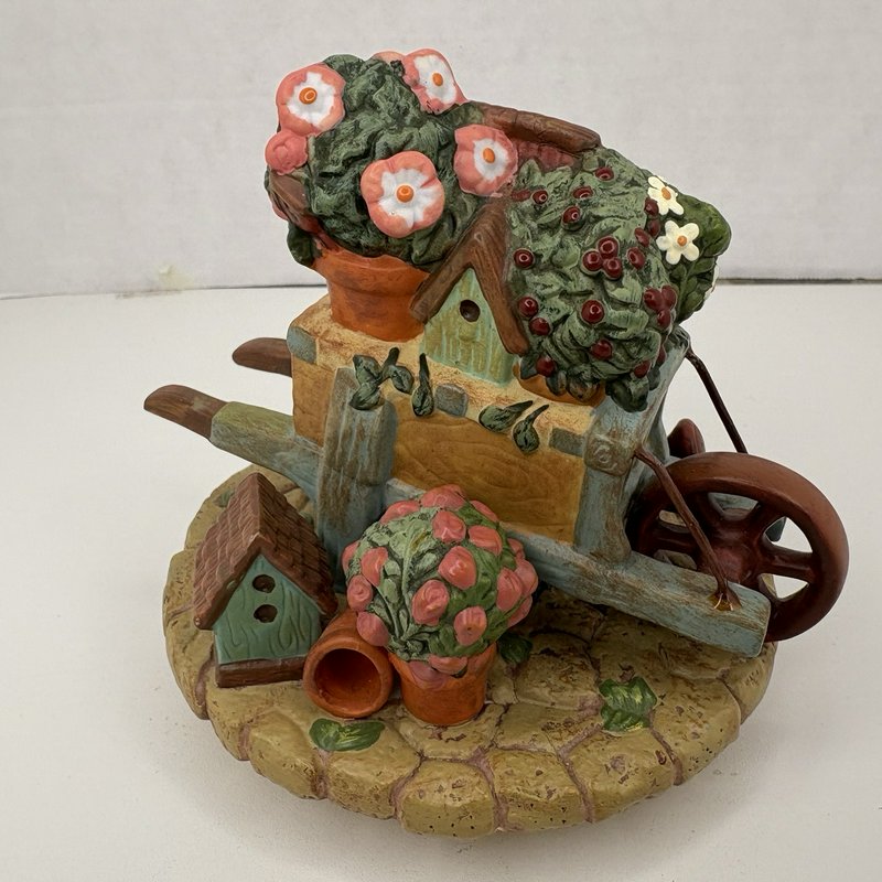 Rebecca Carter Garden Wall Cap Candle Jar Lid Topper 81-6571 2001 Fits 3”