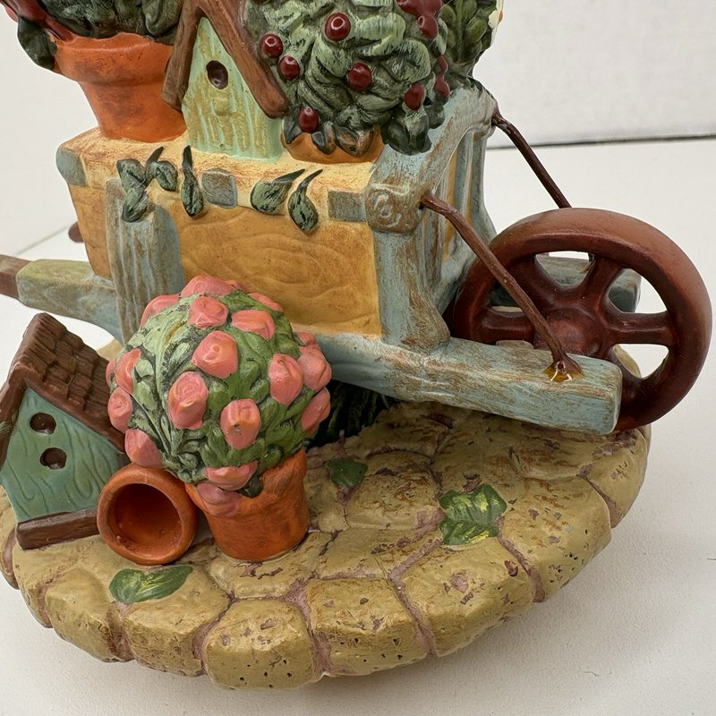 Rebecca Carter Garden Wall Cap Candle Jar Lid Topper 81-6571 2001 Fits 3”