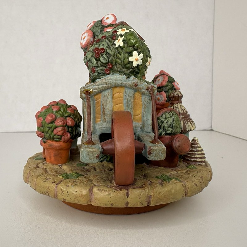 Rebecca Carter Garden Wall Cap Candle Jar Lid Topper 81-6571 2001 Fits 3”