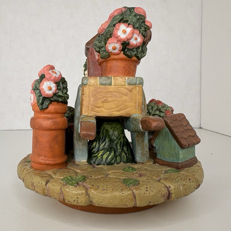 Rebecca Carter Garden Wall Cap Candle Jar Lid Topper 81-6571 2001 Fits 3”