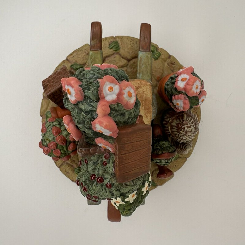 Rebecca Carter Garden Wall Cap Candle Jar Lid Topper 81-6571 2001 Fits 3”