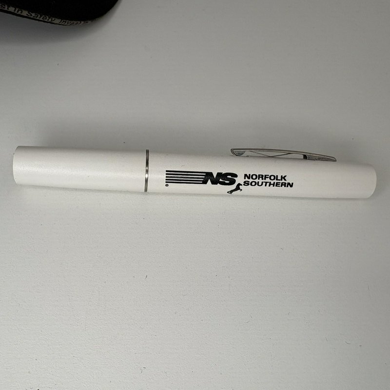 Norfolk Southern Safety Hat Tote & Pen Light Lot NS Railroad Invest in Safety