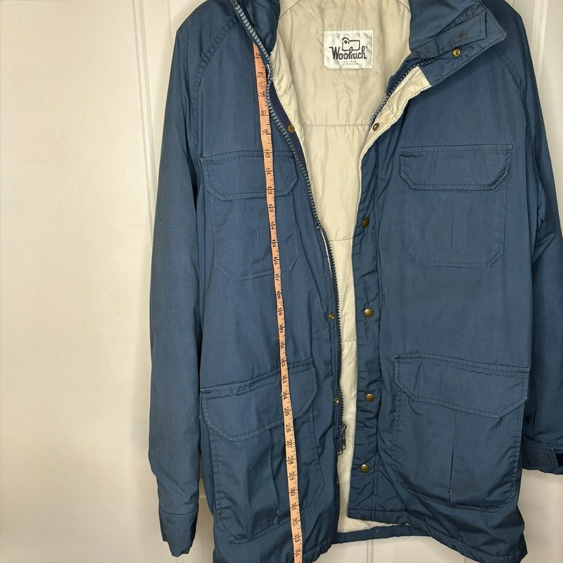 Woolrich Thinsulate Field Jacket Slate Blue Men’s Vintage Insulated Coat Medium