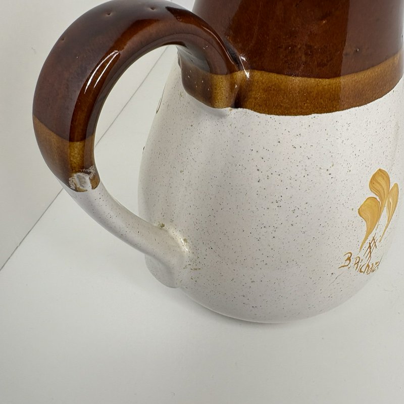 Handpainted Becky Richard Old Bedford Village Fruit Coffee Pot Pitcher