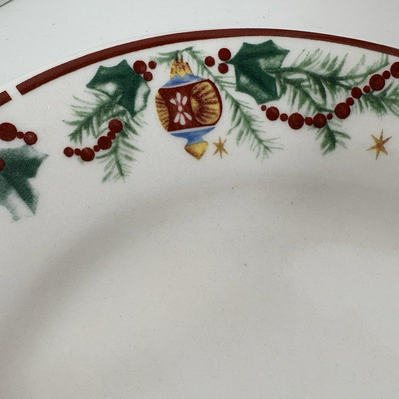 Farberware Holiday Treats 14” Oval Platter 2125 Christmas Ornaments NIB 2007