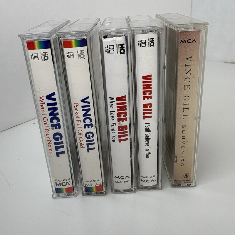 Vince Gill Cassette Tape Lot of 5 Albums MCA Country Music Collection Tested