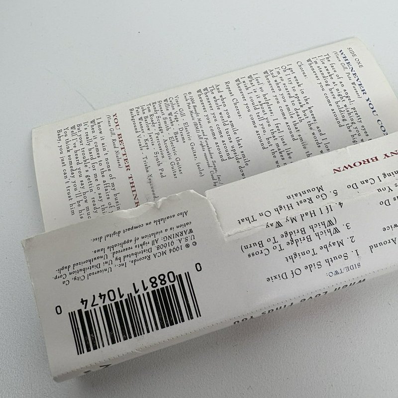 Vince Gill Cassette Tape Lot of 5 Albums MCA Country Music Collection Tested