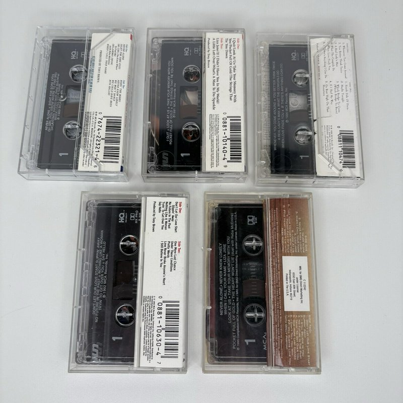 Vince Gill Cassette Tape Lot of 5 Albums MCA Country Music Collection Tested