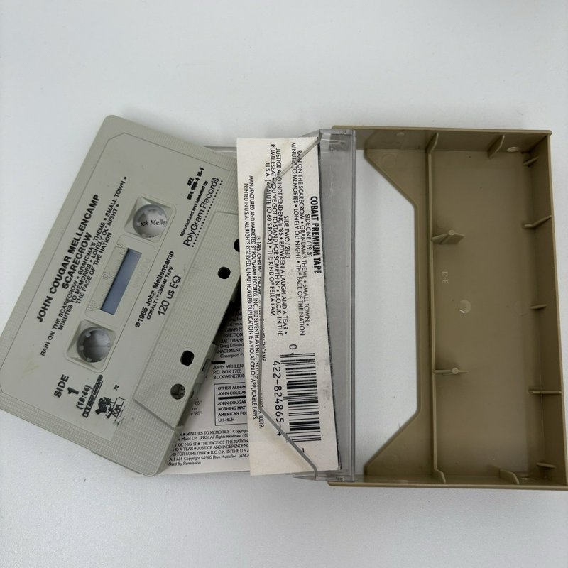 John Cougar Mellencamp Cassette Lot Big Daddy/Scarecrow/Uh-Huh/American Fool