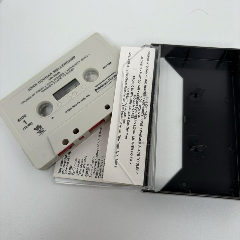 John Cougar Mellencamp Cassette Lot Big Daddy/Scarecrow/Uh-Huh/American Fool