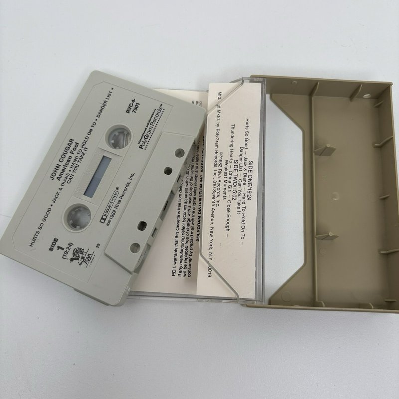 John Cougar Mellencamp Cassette Lot Big Daddy/Scarecrow/Uh-Huh/American Fool