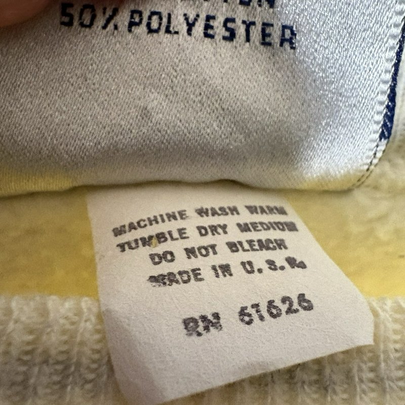 Vintage Velva Sheen Indy 500 Sweatshirt XL Made USA Cream Crewneck Racing 80s