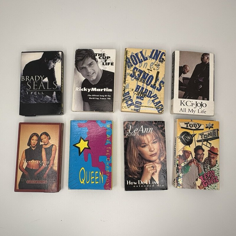 Lot 25 Cassette Singles Queen/Stones/K-Ci & JoJo/Braxton/Rappin 4-Tay & More