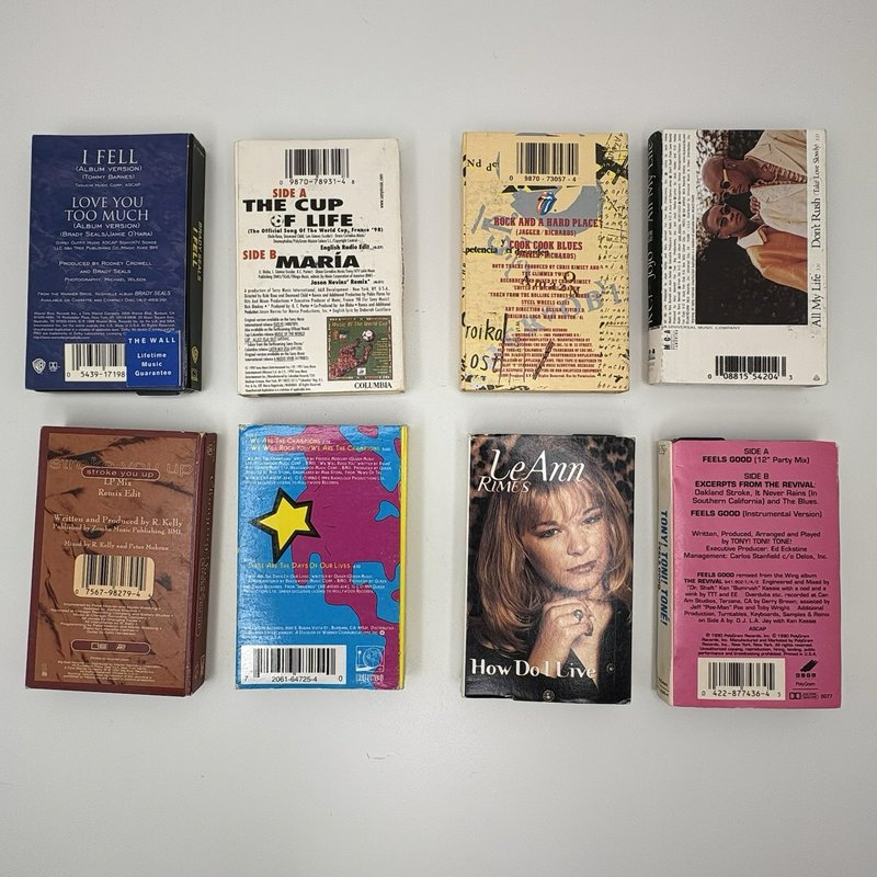 Lot 25 Cassette Singles Queen/Stones/K-Ci & JoJo/Braxton/Rappin 4-Tay & More