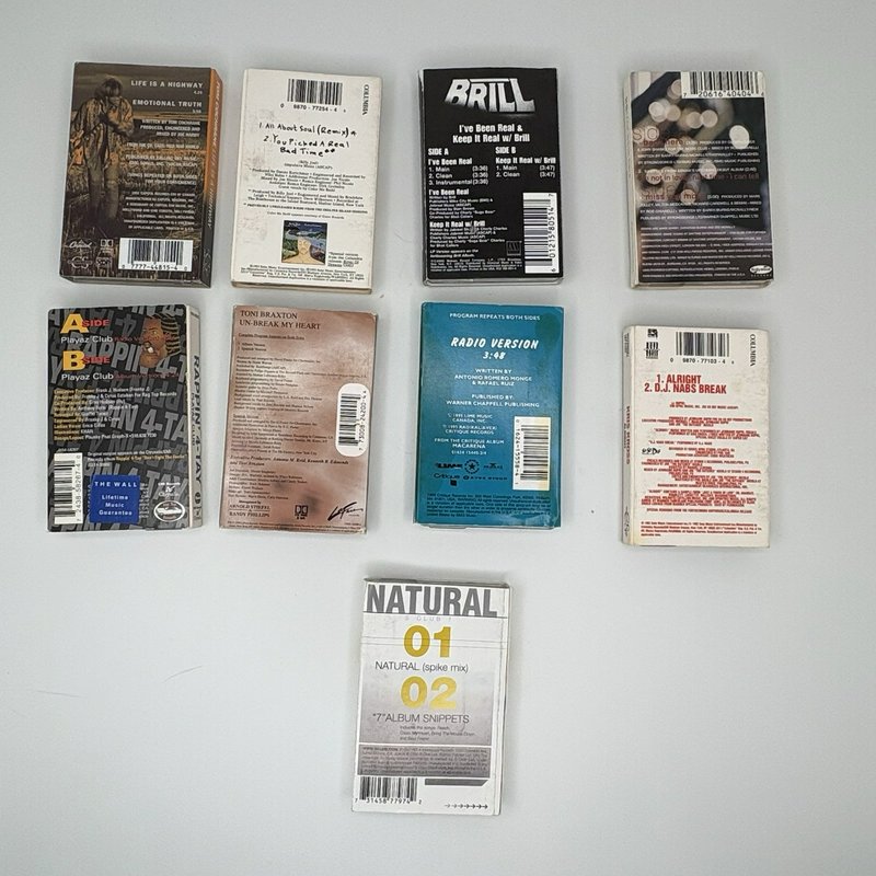 Lot 25 Cassette Singles Queen/Stones/K-Ci & JoJo/Braxton/Rappin 4-Tay & More
