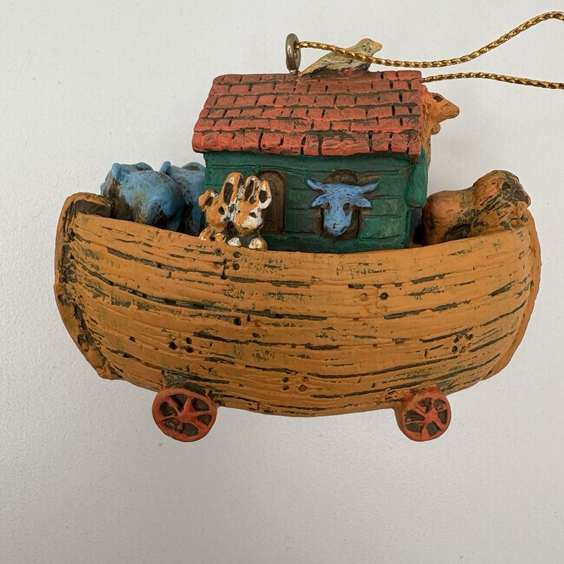 American Greetings Noah’s Ark Ornament 1991 Third in Series w/ Box Vintage