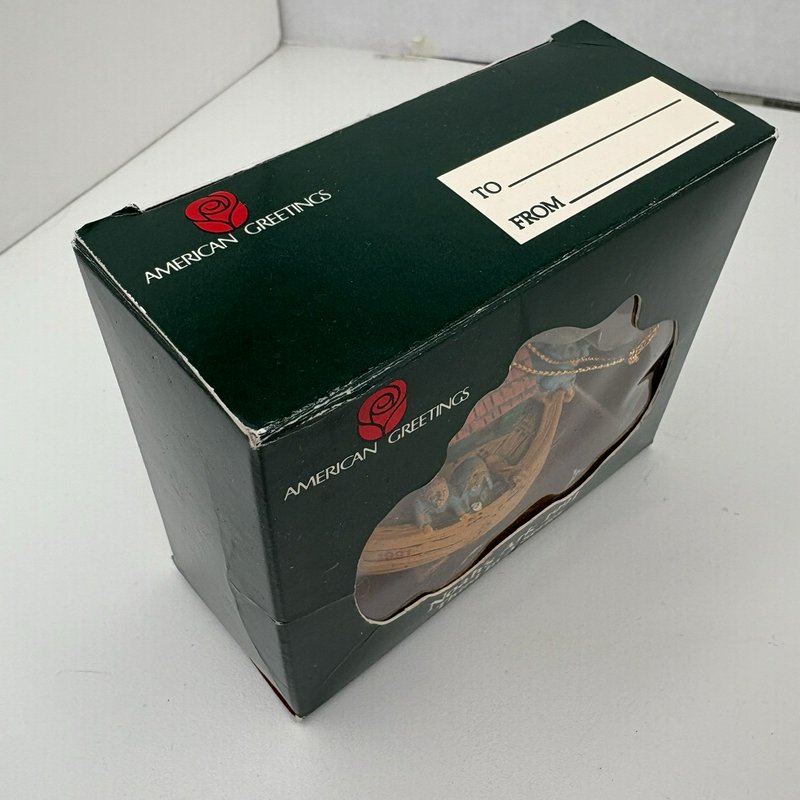 American Greetings Noah’s Ark Ornament 1991 Third in Series w/ Box Vintage