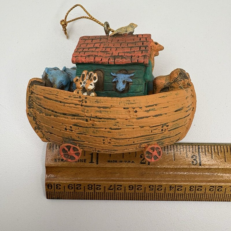 American Greetings Noah’s Ark Ornament 1991 Third in Series w/ Box Vintage