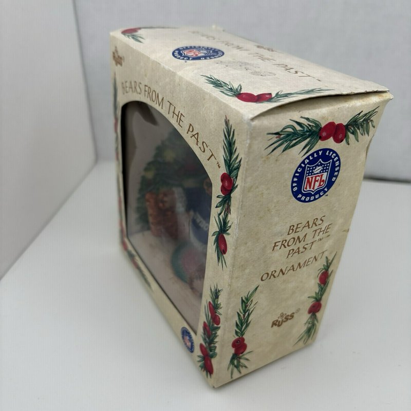 Russ Bears From the Past Dallas Cowboys Ornament 1994 NFL Boxed ~3” Vintage