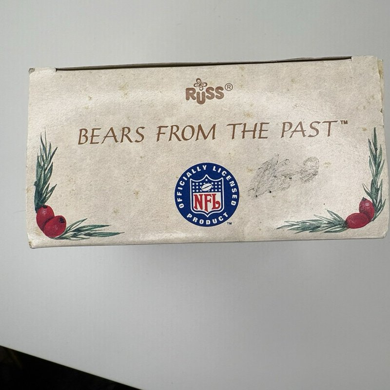 Russ Bears From the Past Dallas Cowboys Ornament 1994 NFL Boxed ~3” Vintage