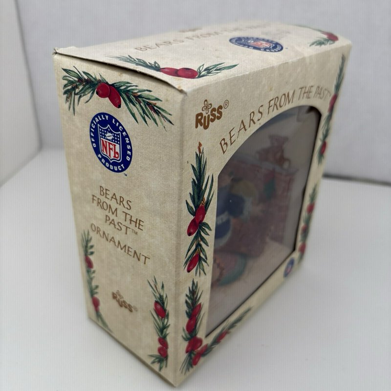 Russ Bears From the Past Dallas Cowboys Ornament 1994 NFL Boxed ~3” Vintage