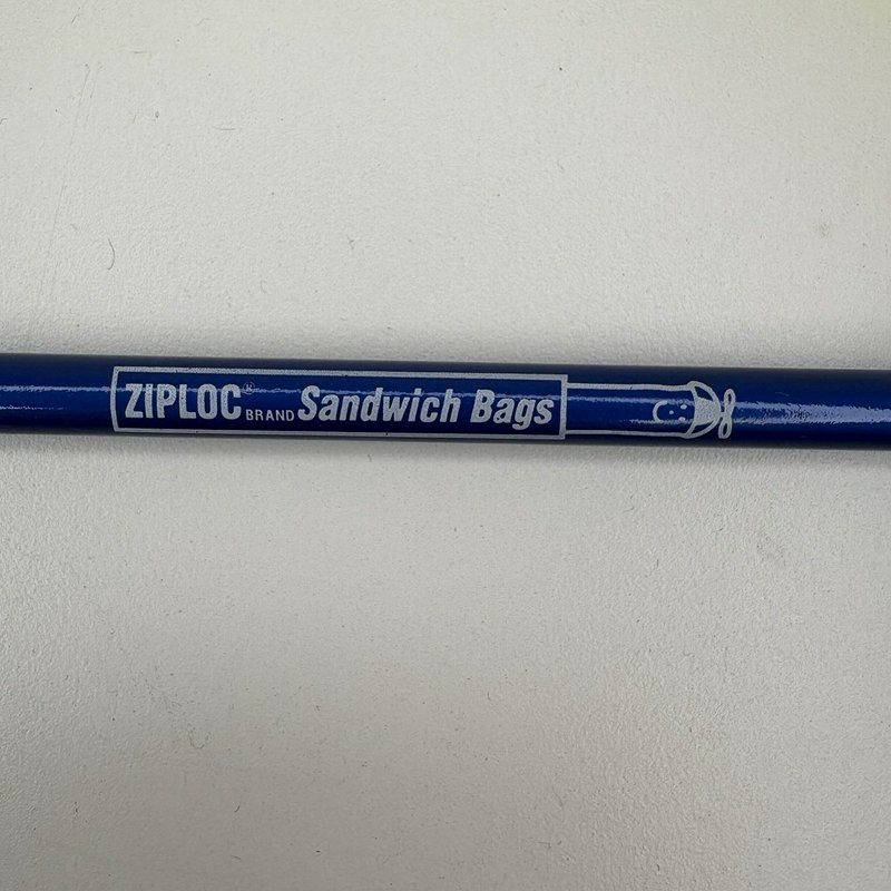 Ziploc Lightning Pen & Star Pencil Set Vintage Promo Advertising Collectible