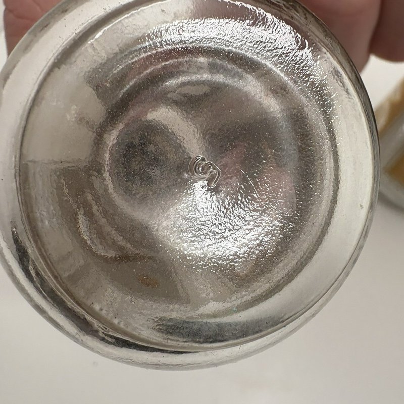 Vintage Cera Gold Leaf Salt & Pepper Shakers Pair Mid Century Glass Retro