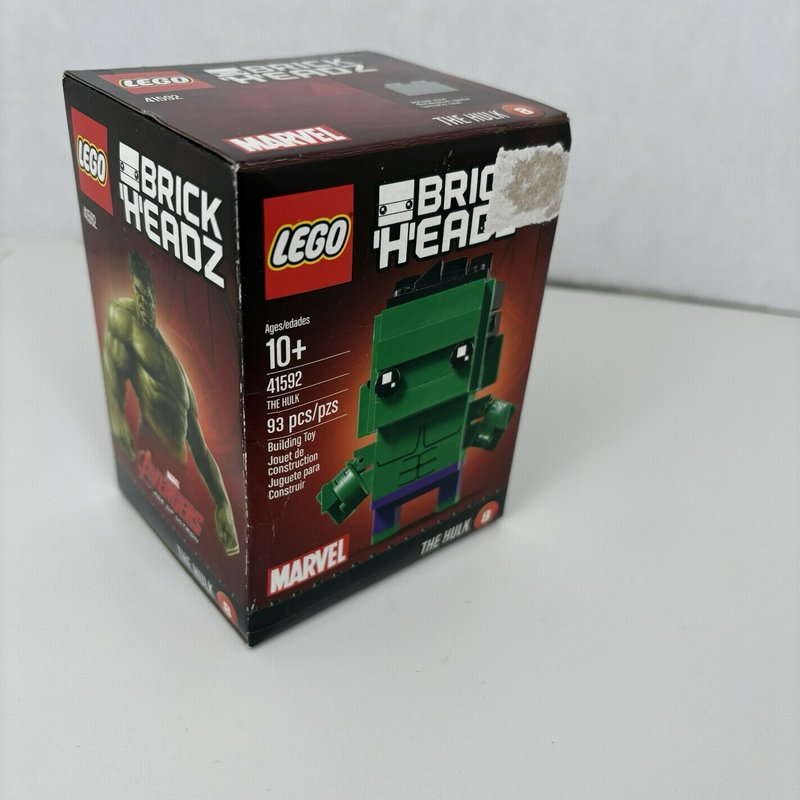 LEGO BrickHeadz 41592 The Hulk Marvel Super Heroes NEW Sealed Box Wear 2017