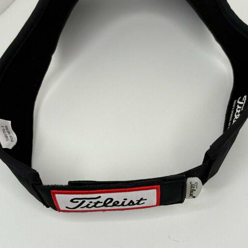 Titleist Pro V1 FJ Golf Visor Black Adjustable Tour Performance Hat