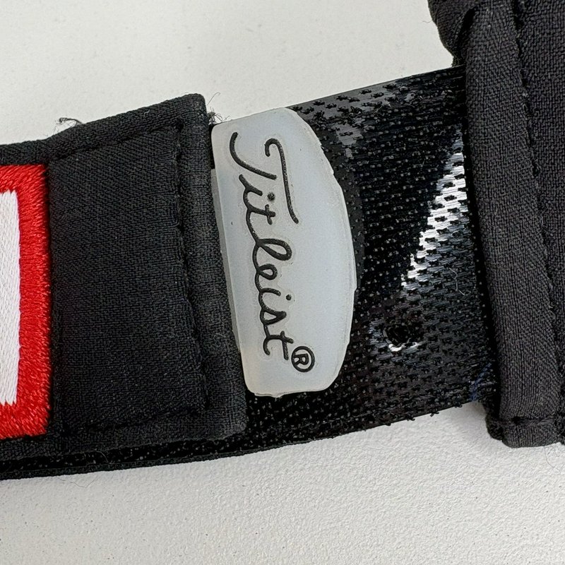 Titleist Pro V1 FJ Golf Visor Black Adjustable Tour Performance Hat