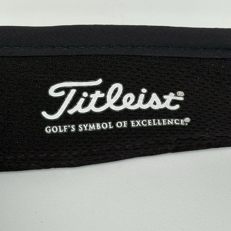 Titleist Pro V1 FJ Golf Visor Black Adjustable Tour Performance Hat