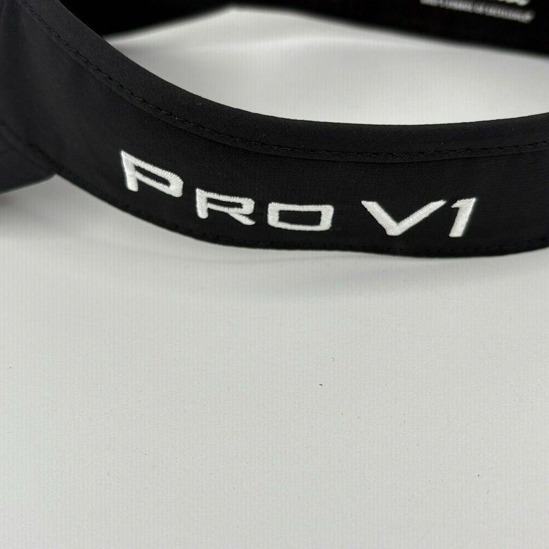 Titleist Pro V1 FJ Golf Visor Black Adjustable Tour Performance Hat