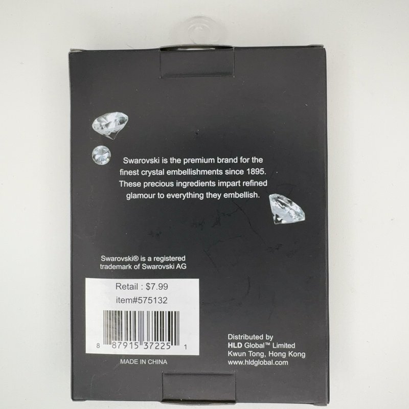 Harvey Lewis Claddagh Heart Holiday Ornament Green Gold Crystals from Swarovski