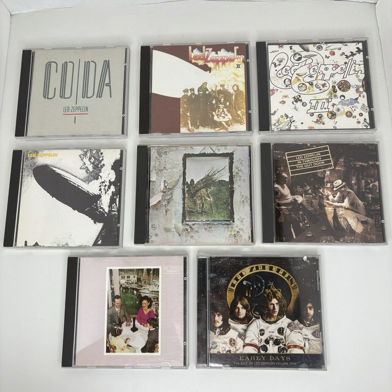 Led Zeppelin CD Lot of 8 – I II III IV Coda Presence Early Days