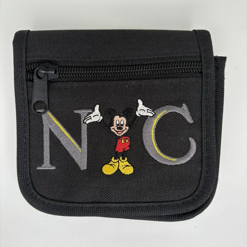 World of Disney NYC Mickey Mouse Crossbody Pouch “Big Apple” Embroidered