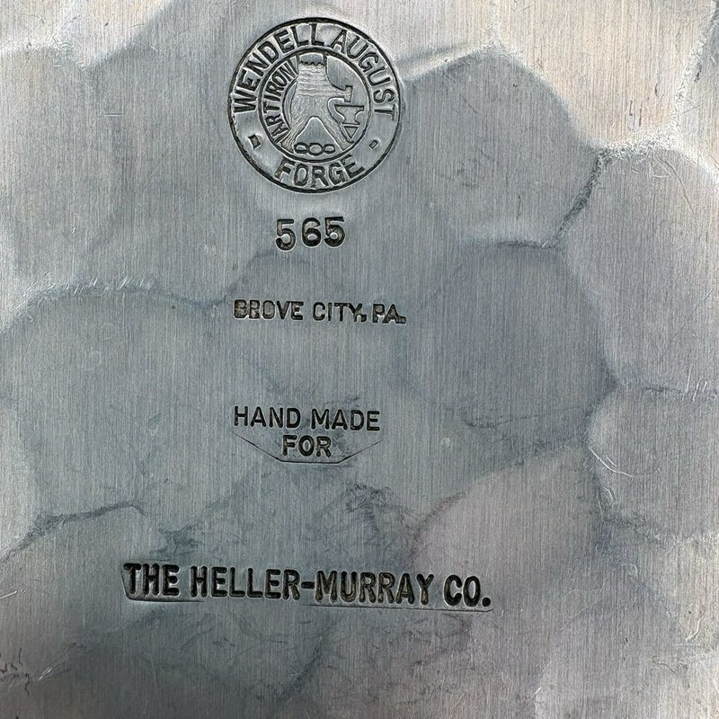 Wendell August Forge Dogwood Plate 9.75” Aluminum Pattern 565 Heller-Murray