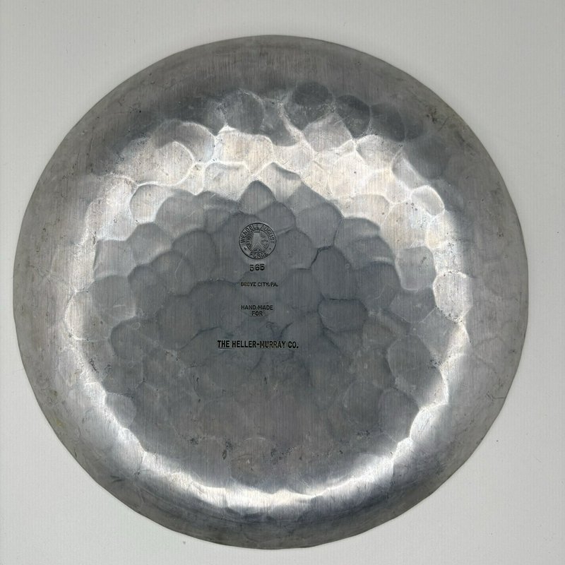Wendell August Forge Dogwood Plate 9.75” Aluminum Pattern 565 Heller-Murray