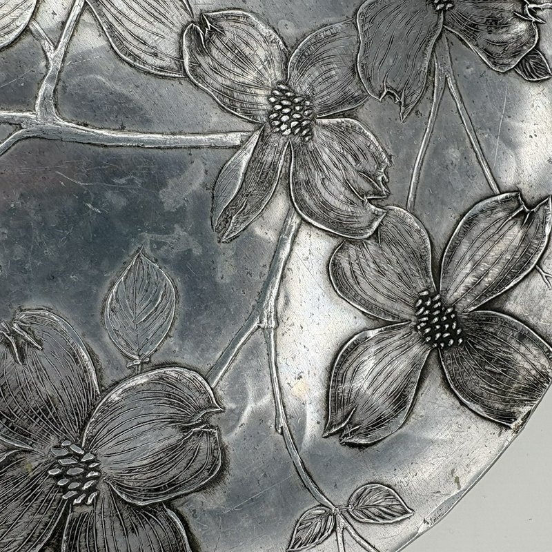 Wendell August Forge Dogwood Plate 9.75” Aluminum Pattern 565 Heller-Murray