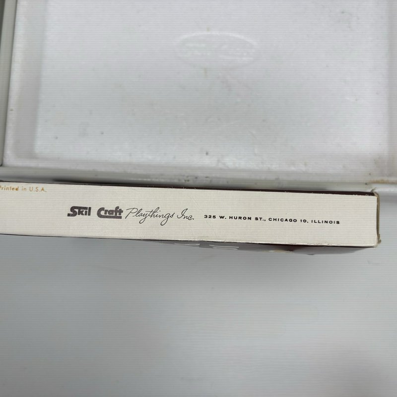 Complete 1960s Skil-Craft Geology Lab Metal Case Set Minerals Fossils & Balance