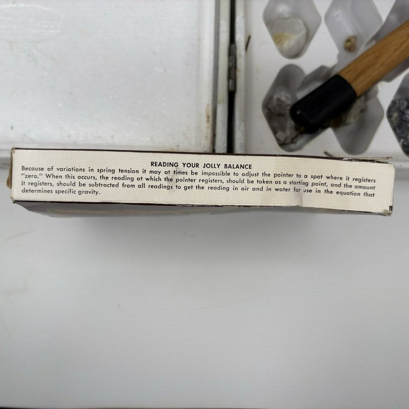 Complete 1960s Skil-Craft Geology Lab Metal Case Set Minerals Fossils & Balance