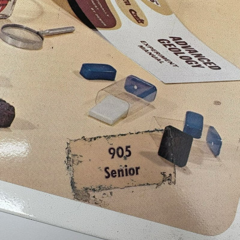 Complete 1960s Skil-Craft Geology Lab Metal Case Set Minerals Fossils & Balance