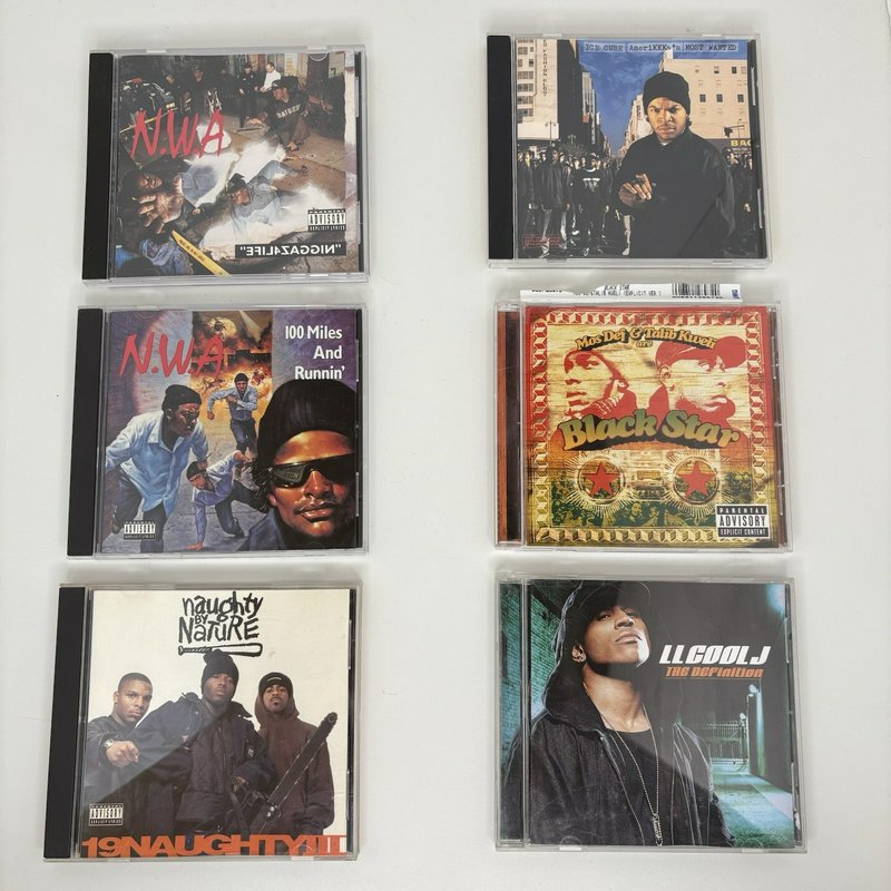 Hip Hop CD Lot 11 N.W.A / Ice Cube / Black Star / LL Cool J / Naughty by Nature