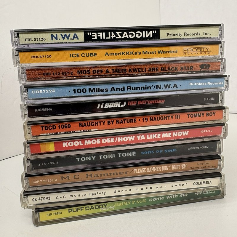 Hip Hop CD Lot 11 N.W.A / Ice Cube / Black Star / LL Cool J / Naughty by Nature