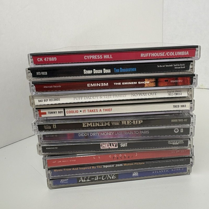 Hip Hop CD Lot of 11 Eminem /  Snoop Dogg /  Cypress Hill / Puff Daddy / Nelly