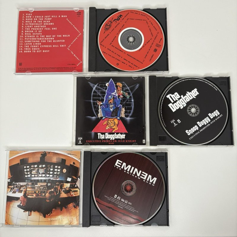 Hip Hop CD Lot of 11 Eminem /  Snoop Dogg /  Cypress Hill / Puff Daddy / Nelly