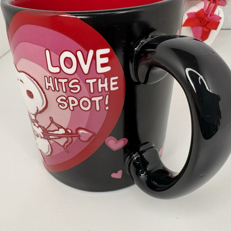 Hallmark Peanuts Snoopy Valentine 3D Mug & Plush Set “Love Hits the Spot”