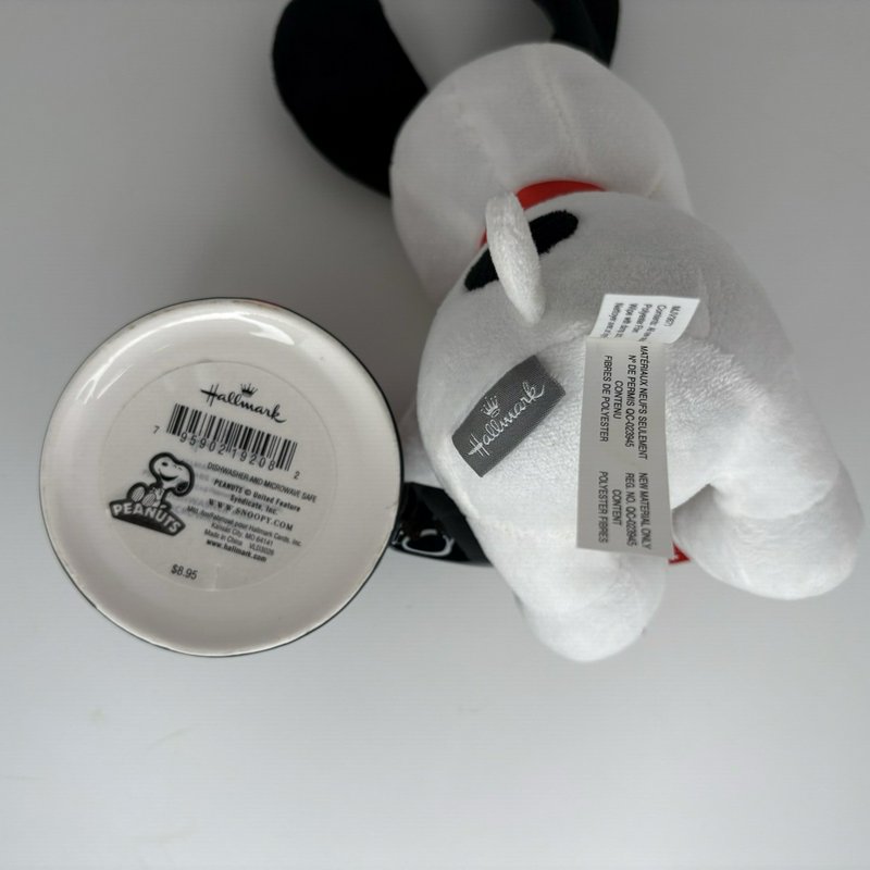 Hallmark Peanuts Snoopy Valentine 3D Mug & Plush Set “Love Hits the Spot”